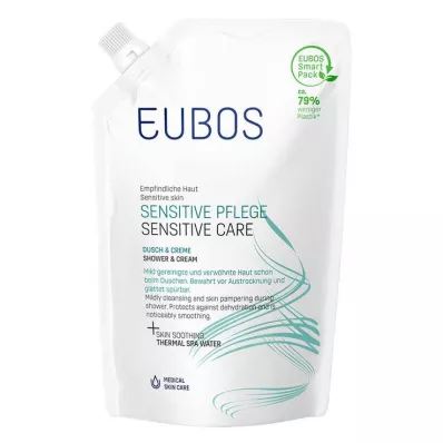 EUBOS SENSITIVE Duche &amp; Recarga de creme, 400 ml