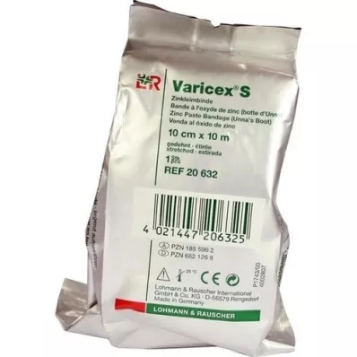 VARICEX S Ligadura adesiva de zinco 10 cmx10 m, 1 pc