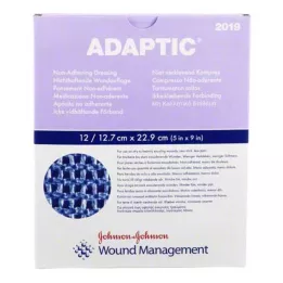 ADAPTIC 12,7x22,9 cm penso húmido para feridas, 12 unid