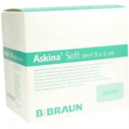 ASKINA Penso macio para feridas 5x9 cm estéril, 50 unidades