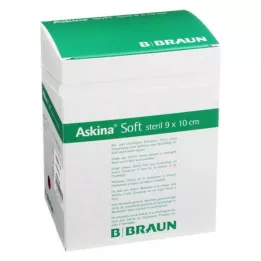 ASKINA Penso macio para feridas 9x10 cm estéril, 50 unidades