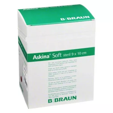 ASKINA Penso macio para feridas 9x10 cm estéril, 50 unidades