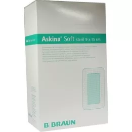 ASKINA Penso macio para feridas 9x15 cm estéril, 40 pcs