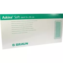 ASKINA Penso macio para feridas 9x20 cm estéril, 30 pcs