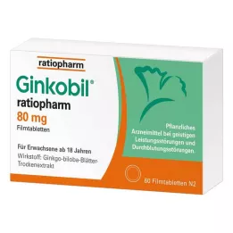 GINKOBIL-ratiopharm 80 mg comprimidos revestidos por película, 60 unid