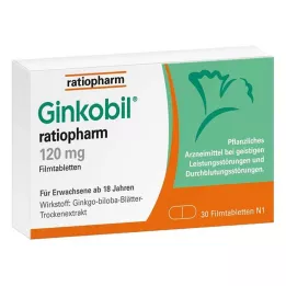 GINKOBIL-ratiopharm 120 mg comprimidos revestidos por película, 30 unid