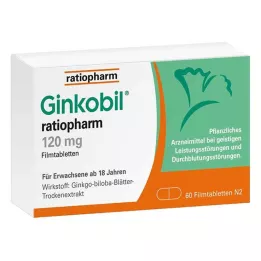 GINKOBIL-ratiopharm 120 mg comprimidos revestidos por película, 60 unid