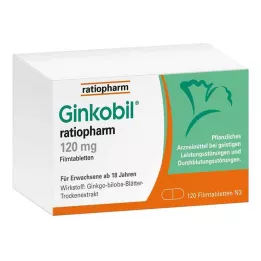 GINKOBIL-ratiopharm 120 mg comprimidos revestidos por película, 120 unid