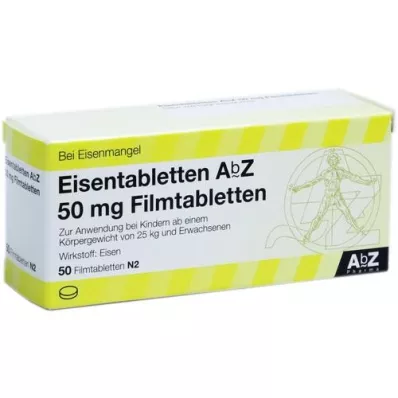 EISENTABLETTEN AbZ 50 mg comprimidos revestidos por película, 50 unid