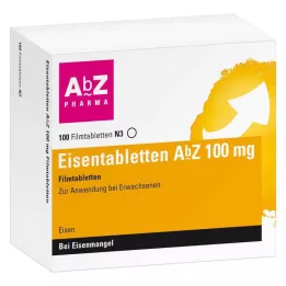EISENTABLETTEN AbZ 100 mg comprimidos revestidos por película, 100 unid