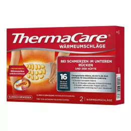 THERMACARE Cintas para as costas S-XL para o alívio das dores, 2 peças