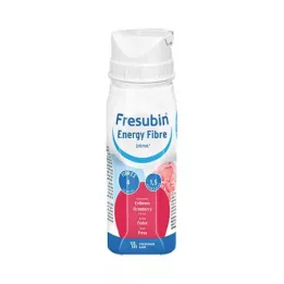 FRESUBIN ENERGY Fibra DRINK Frasco para beber morango, 4X200 ml