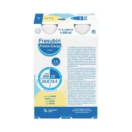 FRESUBIN PROTEIN Energia DRINK Balão de baunilha, 4X200 ml