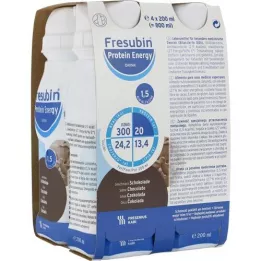 FRESUBIN PROTEIN Energia DRINK Balão de chocolate, 4X200 ml