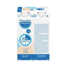 FRESUBIN PROTEIN Energia DRINK Biberão de nozes, 4X200 ml