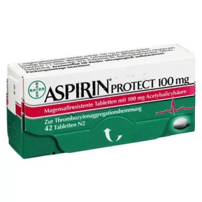 ASPIRIN Protect 100 mg comprimidos com revestimento entérico, 42 unidades ASPIRIN Protect 100 mg comprimidos com revestimento entérico, 42 unidades