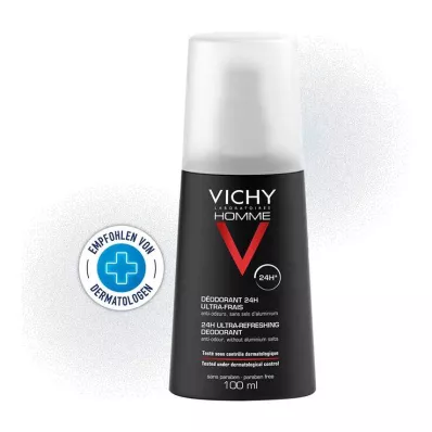 Vichy Homme desodorante spray ultra-fresco, 100 ml Vichy Homme desodorante spray ultra-fresco, 100 ml