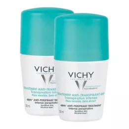 VICHY DEO Antitranspirante roll-on 48h embalagem dupla, 2X50 ml