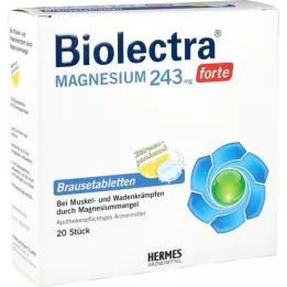 BIOLECTRA Magnésio 243 mg forte limão comprimidos, 20 unid