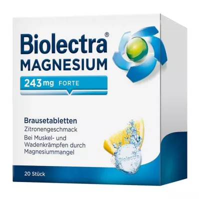 BIOLECTRA Magnésio 243 mg forte limão comprimidos, 20 unid BIOLECTRA Magnésio 243 mg forte limão comprimidos, 20 unid