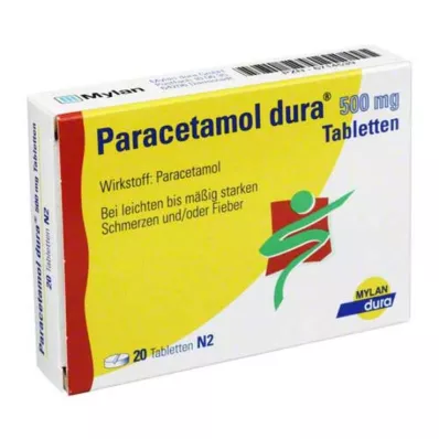 Paracetamol dura® 500 mg comprimidos, 20 unidades Paracetamol dura® 500 mg comprimidos, 20 unidades
