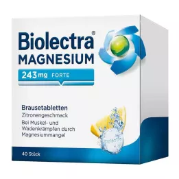 BIOLECTRA Magnésio 243 mg forte limão comprimidos, 40 unid