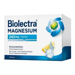 BIOLECTRA Magnésio 243 mg forte limão comprimidos, 60 unid