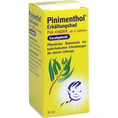 PINIMENTHOL Banho frio para crianças com 2 anos ou mais Eucalipto, 30 ml