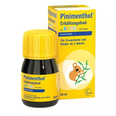 PINIMENTHOL Banho frio para crianças com 2 anos ou mais Eucalipto, 30 ml
