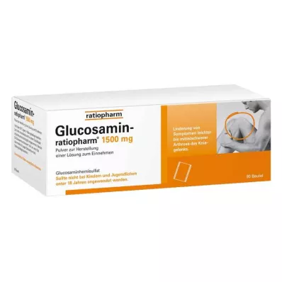 Saco de glucosamina ratiopharm 1500 mg, 90 unidades Saco de glucosamina ratiopharm 1500 mg, 90 unidades