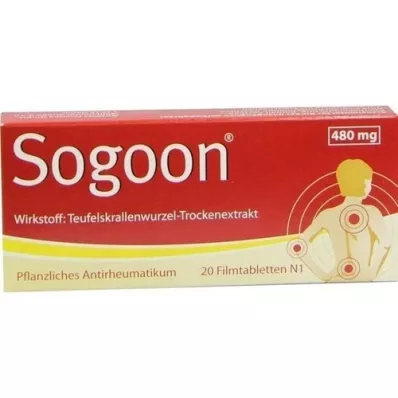 SOGOON 480 mg comprimidos revestidos por película, 20 unidades