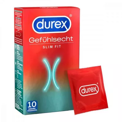 DUREX Preservativos Sensitive Slim Fit, 10 unidades DUREX Preservativos Sensitive Slim Fit, 10 unidades