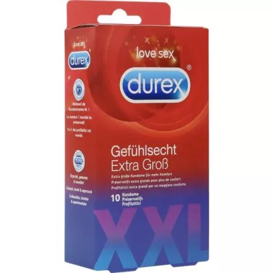 DUREX Preservativos Sensitive extra grandes, 10 unid