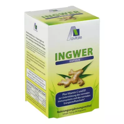 INGWER Cápsulas de 500 mg+vitamina B1+C, 90 unid