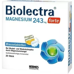 BIOLECTRA Magnésio 243 mg forte Orange comprimidos efervescentes, 20 unid