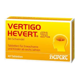 VERTIGO HEVERT SL Comprimidos, 40 unidades