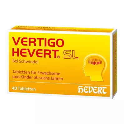 Comprimidos Vertigo Hevert SL , 40 unidades