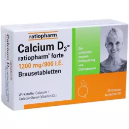 CALCIUM D3-ratiopharm forte comprimidos efervescentes, 20 unid