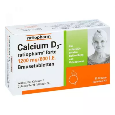 CALCIUM D3-ratiopharm forte comprimidos efervescentes, 20 unid CALCIUM D3-ratiopharm forte comprimidos efervescentes, 20 unid