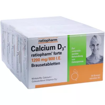 CALCIUM D3-ratiopharm forte comprimidos efervescentes, 100 unid