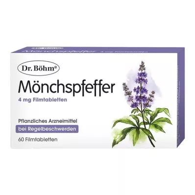 Comprimidos revestidos por película de 4 mg de pimenta do monge Böhm, 60 unidades Comprimidos revestidos por película de 4 mg de pimenta do monge Böhm, 60 unidades