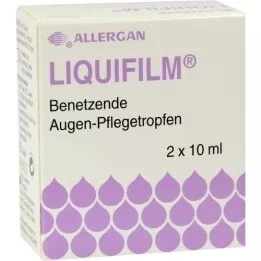 LIQUIFILM Colírio humidificante para os olhos, 2X10 ml