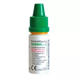 GLUCO TEST Solução de controlo plus normal, 4 ml