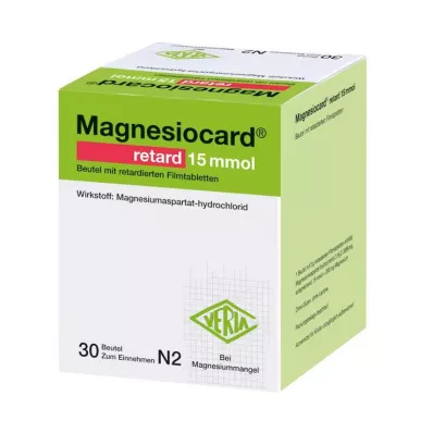 MAGNESIOCARD saqueta de retard 15 mmol com película de retard, 30 unid