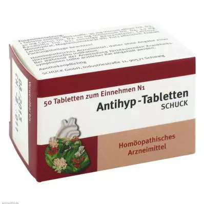 ANTIHYP Comprimidos Schuck, 50 unid