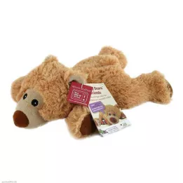 WÄRME STOFFTIER Urso William deitado, castanho claro, 1 unid