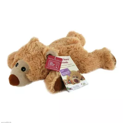 WÄRME STOFFTIER Urso William deitado, castanho claro, 1 unid