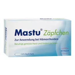 MASTU Supositórios para hemorróidas, 10 unid