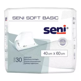 SENI Almofada de proteção de cama Soft Basic 40x60 cm, 30 unidades