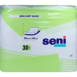 SENI Almofada de proteção de cama Soft Basic 60x90 cm, 30 unidades